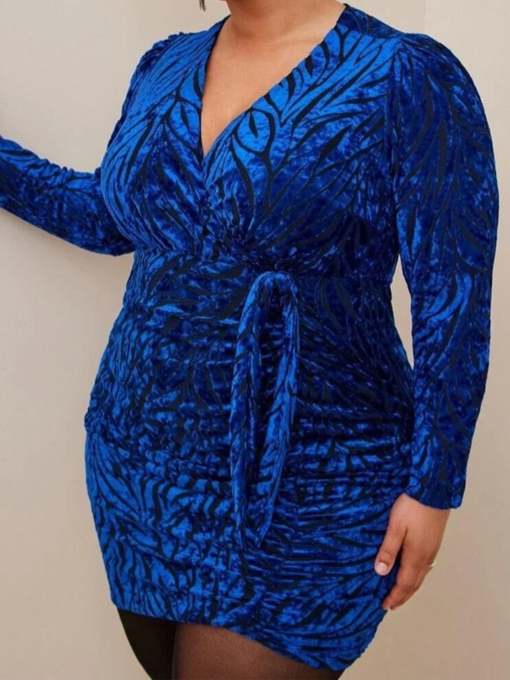 NWT Torrid Blue Velvet Dress